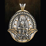 National Tide Retro Tibetan King Bodhisattva Pendant Male Necklace