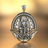 National Tide Retro Tibetan King Bodhisattva Pendant Male Necklace