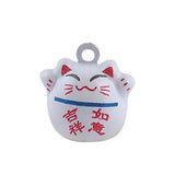 Good Luck Cat Cartoon Jingle Bell Necklace Holiday Decor