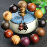 National Wind 15-20mm Sandalwood Beads Rosary Bracelet