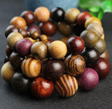 National Wind 15-20mm Sandalwood Beads Rosary Bracelet