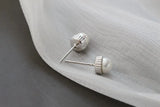 S925 Sterling Silver Shell Beads Silver Earrings