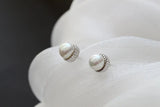S925 Sterling Silver Shell Beads Silver Earrings