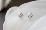 S925 Sterling Silver Shell Beads Silver Earrings