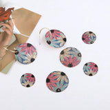 Glitter Flowers Geometry Copper Charms DIY Jewelry Earring Accessory