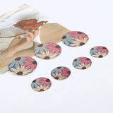 Glitter Flowers Geometry Copper Charms DIY Jewelry Earring Accessory