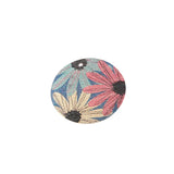 Glitter Flowers Geometry Copper Charms DIY Jewelry Earring Accessory