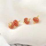 Red Lantern Double Hook Copper Charms for DIY Jewelry