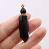 Agates Stone Perfume Bottle Essential Oil Diffuser Pendant