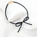 Spinel Bead Bracelet 925 Sterling Silver 7''-8''