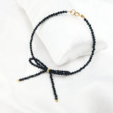Spinel Bead Bracelet 925 Sterling Silver 7''-8''