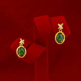 Emerald Jade Gemstone Bridal Jewelry Set for Women