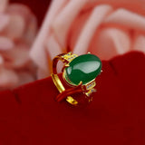 Emerald Jade Gemstone Bridal Jewelry Set for Women
