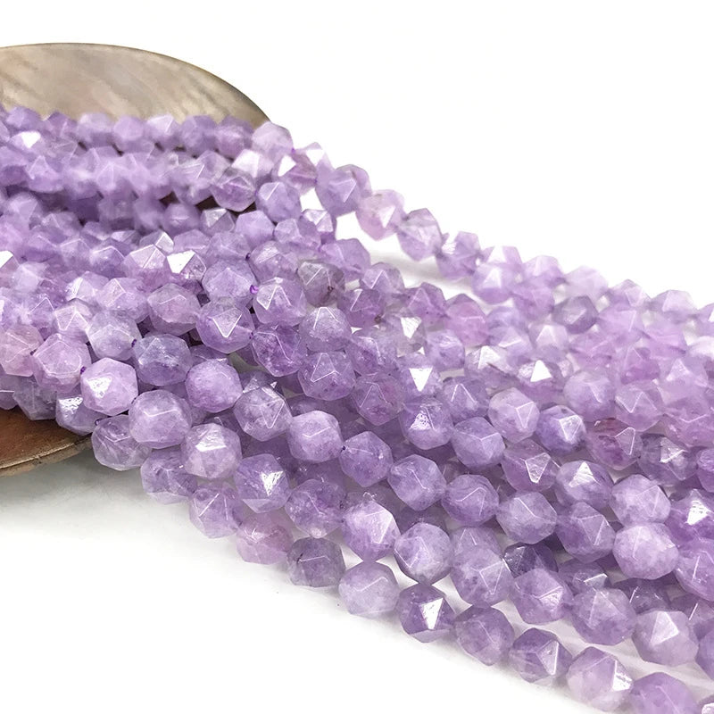 Faceted Amethyst Purple Crystal Beads 6/8/10mm