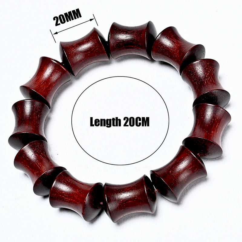 Zambian Blood Red Sandalwood Buddha Bracelet