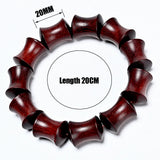 Zambian Blood Red Sandalwood Buddha Bracelet