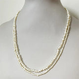 Natural Pearl Necklace Potato Shape Keshi Beads 2-3MM 3-4MM Customize