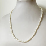 Natural Pearl Necklace Potato Shape Keshi Beads 2-3MM 3-4MM Customize