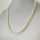 Natural Pearl Necklace Potato Shape Keshi Beads 2-3MM 3-4MM Customize