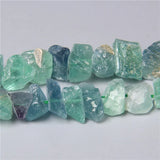 10-13mm Green Fluorite Quartz Beads Loose Natural Crystal Stone for DIY