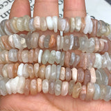 100% Sunstone Irregular Chips Loose Spacer Bead Jewelry Making DIY Bracelet