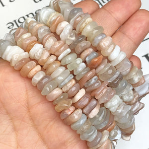 100% Sunstone Irregular Chips Loose Spacer Bead Jewelry Making DIY Bracelet