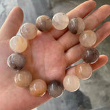 100% Natural Golden Silk Jade Violets Bracelet for Couples