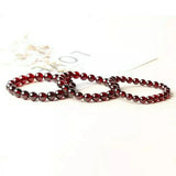 Red Garnet Jade Round Beads Carved Bracelets 6mm-12mm Gift with Jade Bracelet