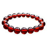 Red Garnet Jade Round Beads Carved Bracelets 6mm-12mm Gift with Jade Bracelet
