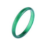 Real Chalcedony Green Jadeite Bangle for Women
