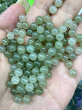 100% Real Green Hetian Jade Round Beads Necklace Pendant Bracelet