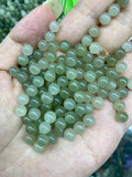 100% Real Green Hetian Jade Round Beads Necklace Pendant Bracelet