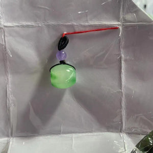 Natural Green Jade Barrel Beads Pendant Necklace Bracelet for Men Women