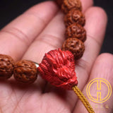 Real Cinnabar Jade Dragon Bead Bracelet Necklace DIY Accessory
