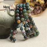 108-Piece Agate Bracelet Charms Fine Jewelry for Women and Men