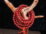 Natural 108 Red Chalcedony Prayer Malas Bracelet Necklace