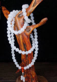 Chalcedony Gemstone Prayer Malas Bracelet Necklace for Men and Women