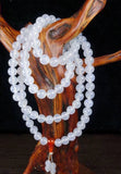 Chalcedony Gemstone Prayer Malas Bracelet Necklace for Men and Women