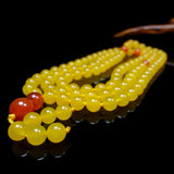Natural Yellow Chalcedony Prayer Malas Bracelet Necklace