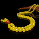 Natural Yellow Chalcedony Prayer Malas Bracelet Necklace