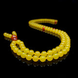 Natural Yellow Chalcedony Prayer Malas Bracelet Necklace