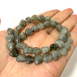 10mm Love Heart Stone Beads Labradorite Aventurine Map for DIY Bracelet