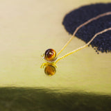 10mm Stone Lapis Women Necklace Cross Chain Matt Snail Amethyst Fluorite Jewelry