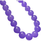 12mm Violet Purple Bead Chain Necklace for Women