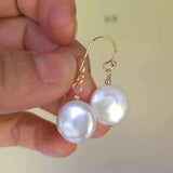 12mm Baroque Pearl 14K Earrings Women Accessories DIY Hook CARNIVAL