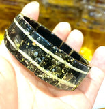 Mexican Amber Beeswax Bead Bracelet 16x20x6mm