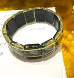 Mexican Amber Beeswax Bead Bracelet 16x20x6mm