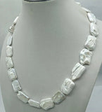 18-25mm Rectangular Freshwater Pearl Necklace 20 Inches