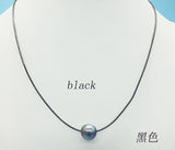 Natural Leather Rope 11MM Baroque Pearl Necklace