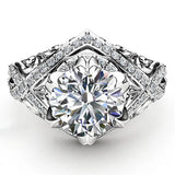 2 Carats Moissanite Anillos De Bizuteria Real 14K Ring for Women Oval Engagement